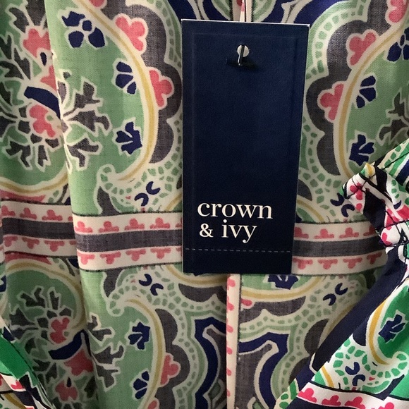 Crown & Ivy Multicolor Patterned dress, XL - Picture 4 of 11